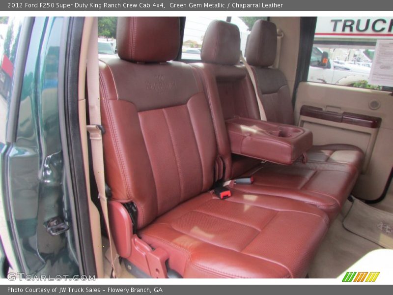 Green Gem Metallic / Chaparral Leather 2012 Ford F250 Super Duty King Ranch Crew Cab 4x4