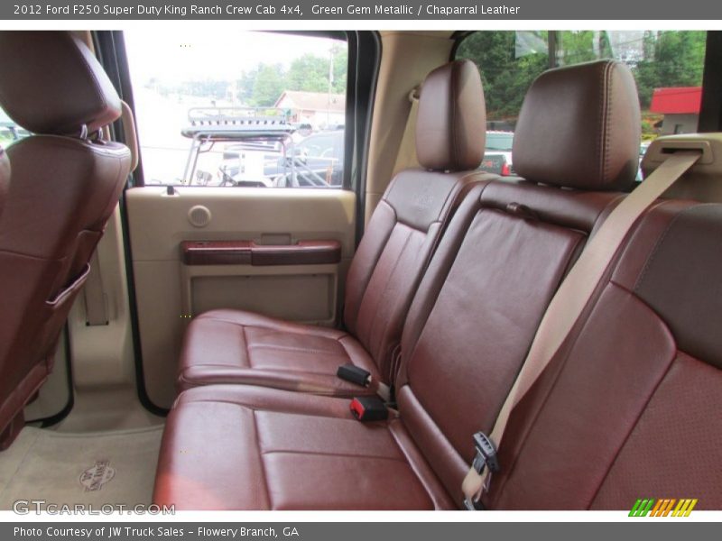 Green Gem Metallic / Chaparral Leather 2012 Ford F250 Super Duty King Ranch Crew Cab 4x4