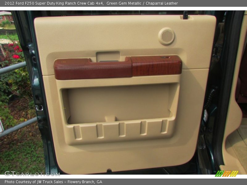 Green Gem Metallic / Chaparral Leather 2012 Ford F250 Super Duty King Ranch Crew Cab 4x4