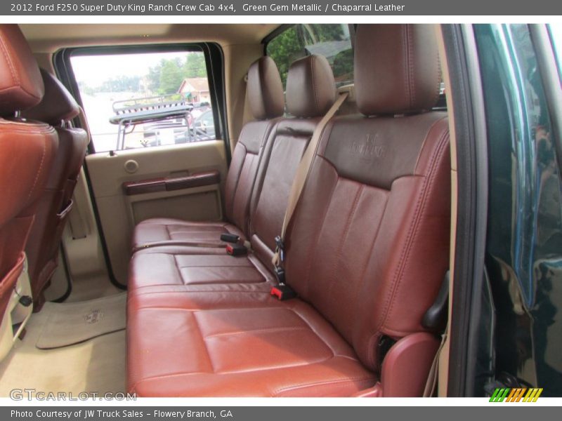 Green Gem Metallic / Chaparral Leather 2012 Ford F250 Super Duty King Ranch Crew Cab 4x4