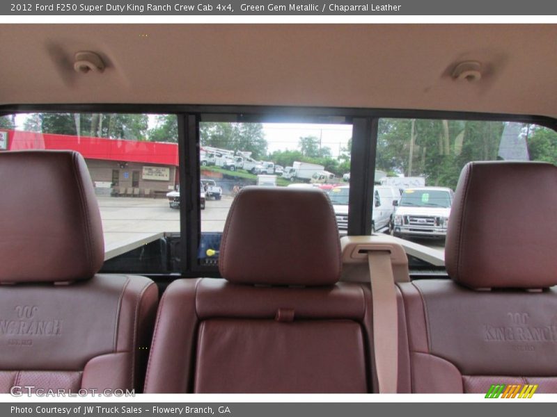 Green Gem Metallic / Chaparral Leather 2012 Ford F250 Super Duty King Ranch Crew Cab 4x4