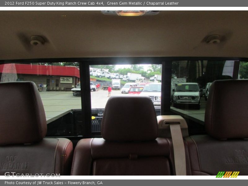 Green Gem Metallic / Chaparral Leather 2012 Ford F250 Super Duty King Ranch Crew Cab 4x4