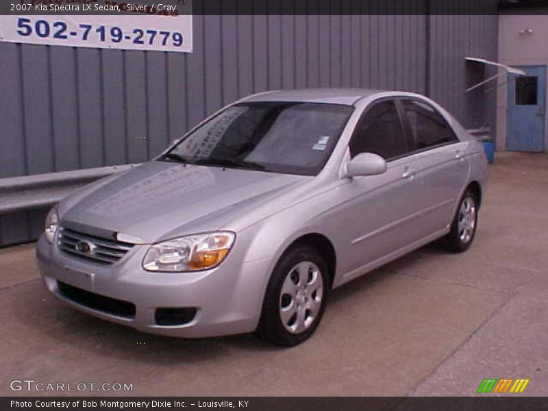 Silver / Gray 2007 Kia Spectra LX Sedan