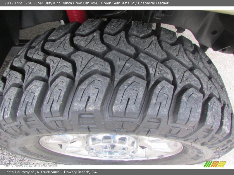 Green Gem Metallic / Chaparral Leather 2012 Ford F250 Super Duty King Ranch Crew Cab 4x4