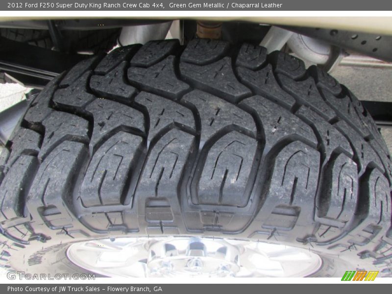 Green Gem Metallic / Chaparral Leather 2012 Ford F250 Super Duty King Ranch Crew Cab 4x4