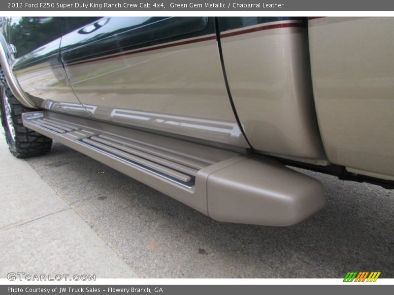Green Gem Metallic / Chaparral Leather 2012 Ford F250 Super Duty King Ranch Crew Cab 4x4