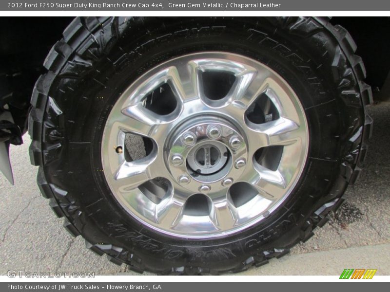 Green Gem Metallic / Chaparral Leather 2012 Ford F250 Super Duty King Ranch Crew Cab 4x4