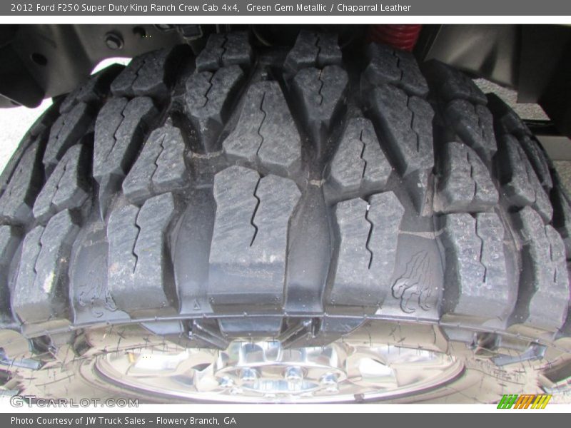 Green Gem Metallic / Chaparral Leather 2012 Ford F250 Super Duty King Ranch Crew Cab 4x4