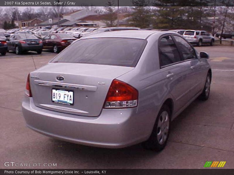 Silver / Gray 2007 Kia Spectra LX Sedan