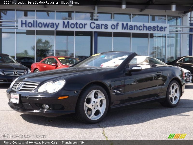 Black / Stone 2004 Mercedes-Benz SL 600 Roadster