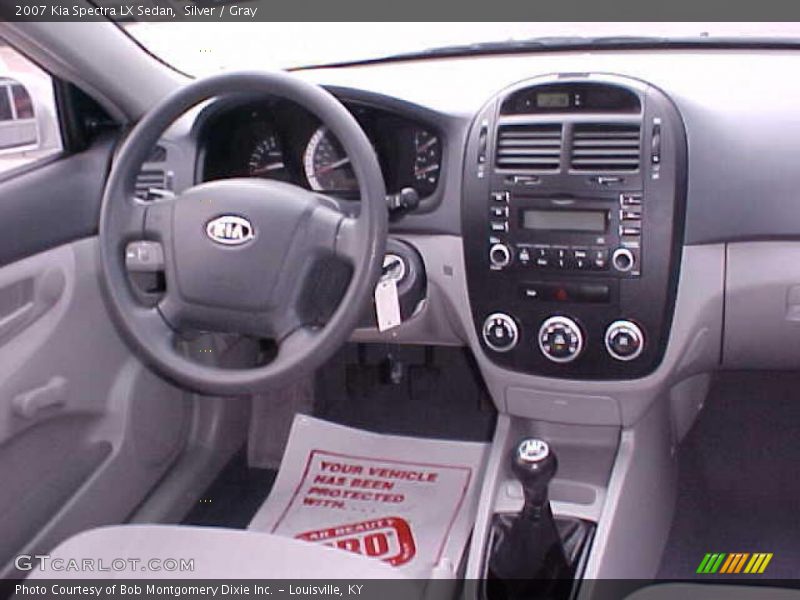 Silver / Gray 2007 Kia Spectra LX Sedan