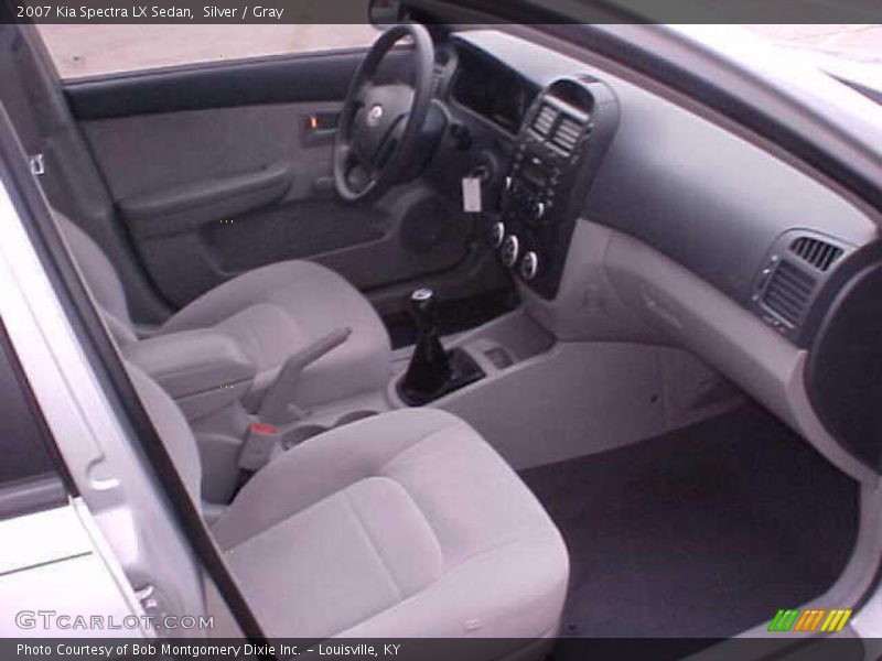 Silver / Gray 2007 Kia Spectra LX Sedan