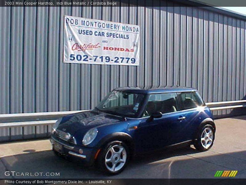 Indi Blue Metallic / Cordoba Beige 2003 Mini Cooper Hardtop