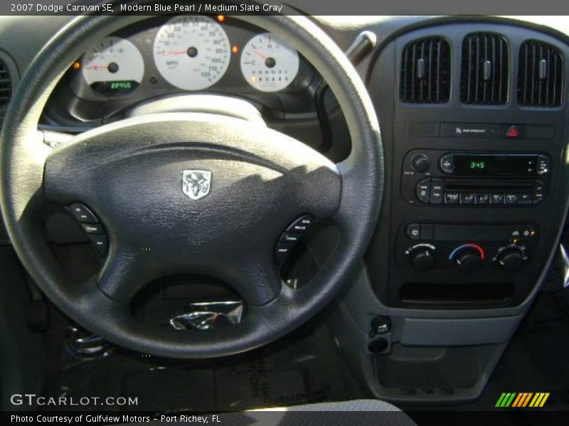 Modern Blue Pearl / Medium Slate Gray 2007 Dodge Caravan SE
