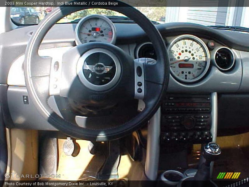 Indi Blue Metallic / Cordoba Beige 2003 Mini Cooper Hardtop