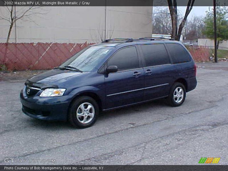 Midnight Blue Metallic / Gray 2002 Mazda MPV LX