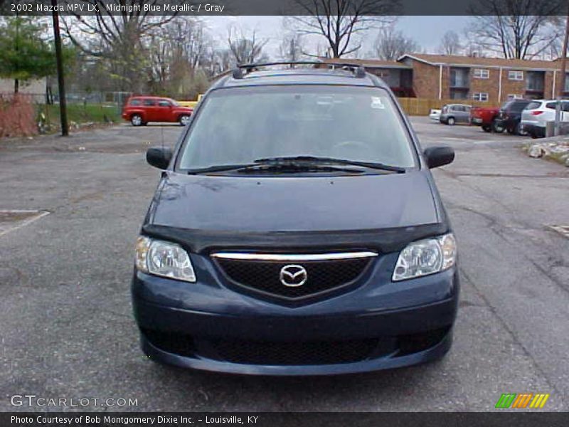 Midnight Blue Metallic / Gray 2002 Mazda MPV LX