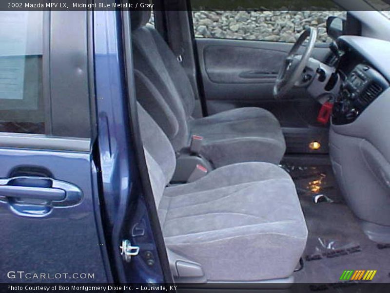 Midnight Blue Metallic / Gray 2002 Mazda MPV LX