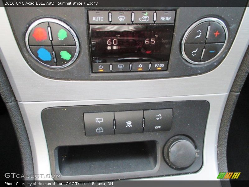 Summit White / Ebony 2010 GMC Acadia SLE AWD