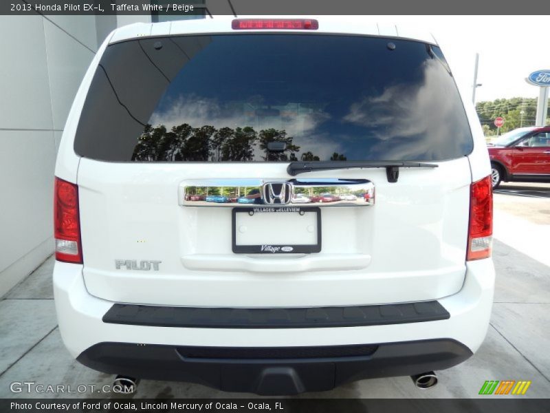 Taffeta White / Beige 2013 Honda Pilot EX-L