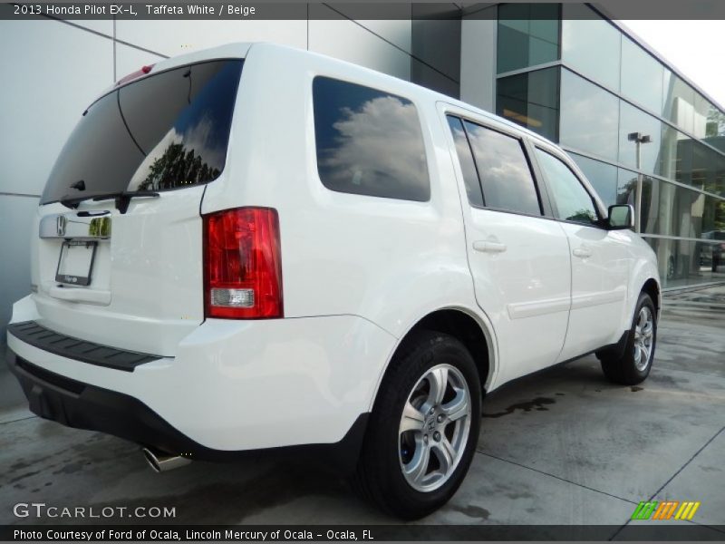 Taffeta White / Beige 2013 Honda Pilot EX-L