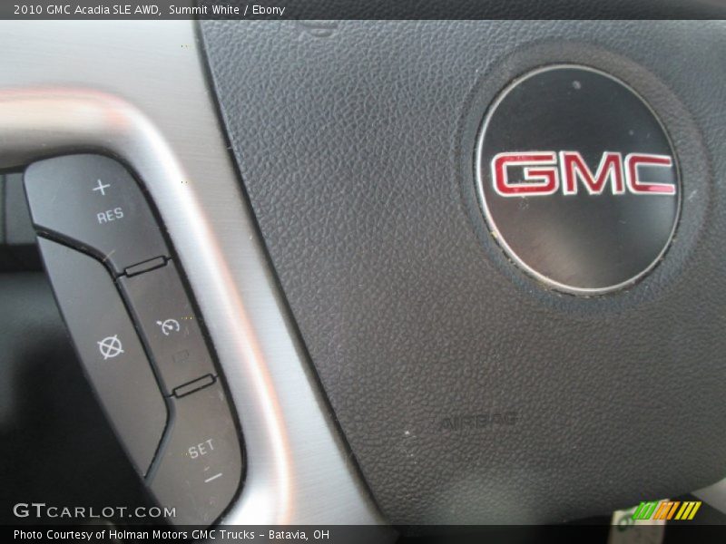 Summit White / Ebony 2010 GMC Acadia SLE AWD