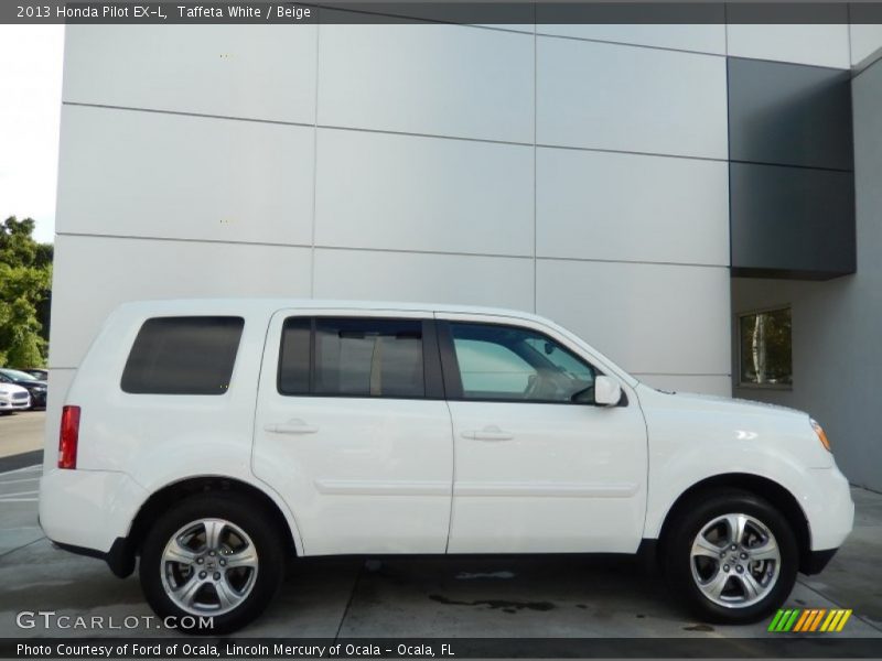 Taffeta White / Beige 2013 Honda Pilot EX-L