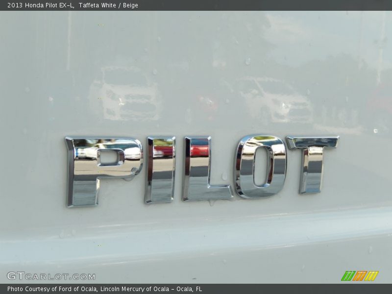 Taffeta White / Beige 2013 Honda Pilot EX-L