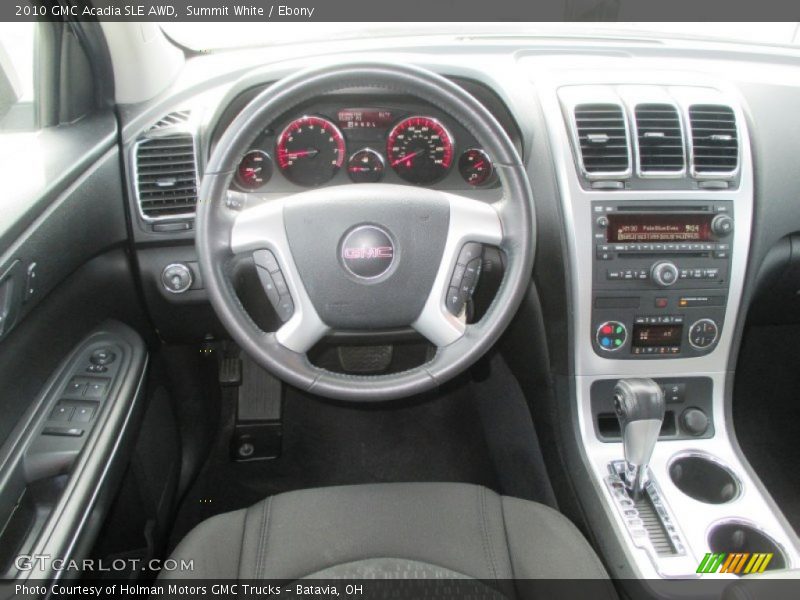 Summit White / Ebony 2010 GMC Acadia SLE AWD