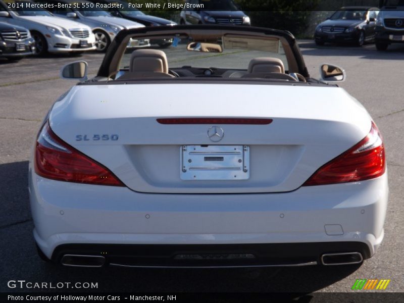 Polar White / Beige/Brown 2014 Mercedes-Benz SL 550 Roadster