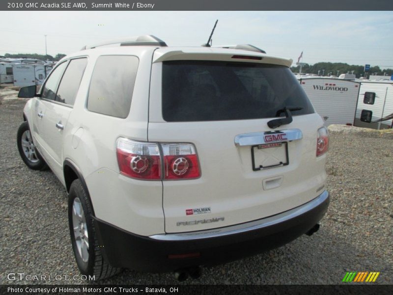 Summit White / Ebony 2010 GMC Acadia SLE AWD