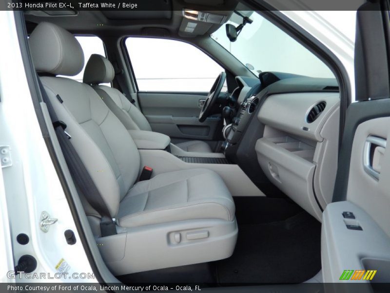 Taffeta White / Beige 2013 Honda Pilot EX-L