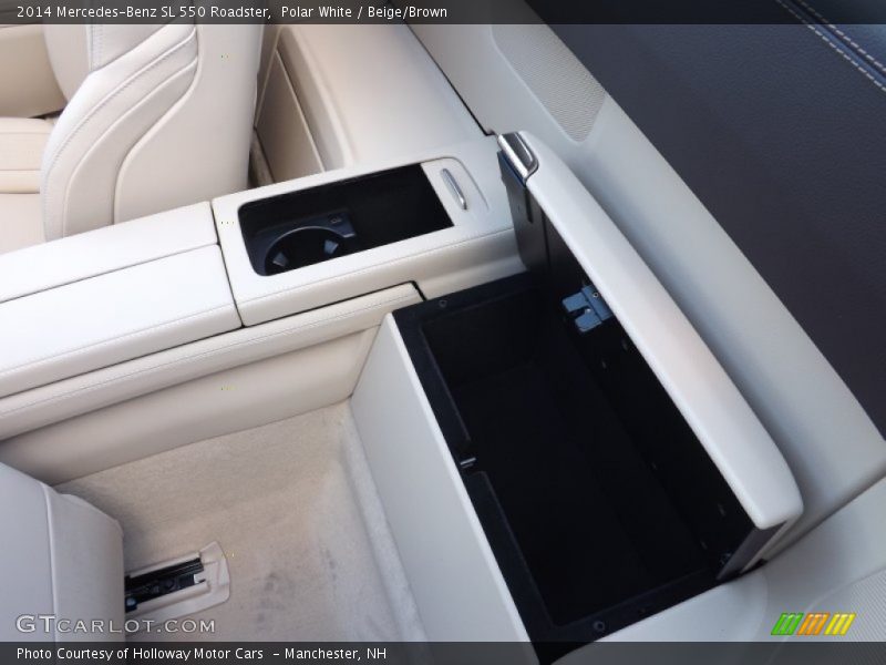 Polar White / Beige/Brown 2014 Mercedes-Benz SL 550 Roadster