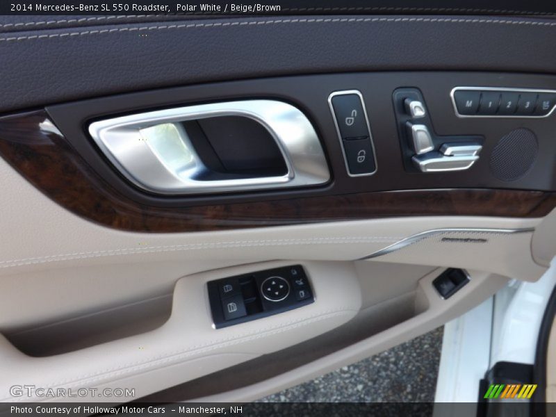 Polar White / Beige/Brown 2014 Mercedes-Benz SL 550 Roadster