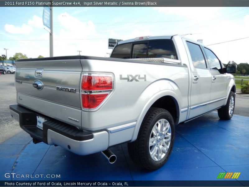 Ingot Silver Metallic / Sienna Brown/Black 2011 Ford F150 Platinum SuperCrew 4x4