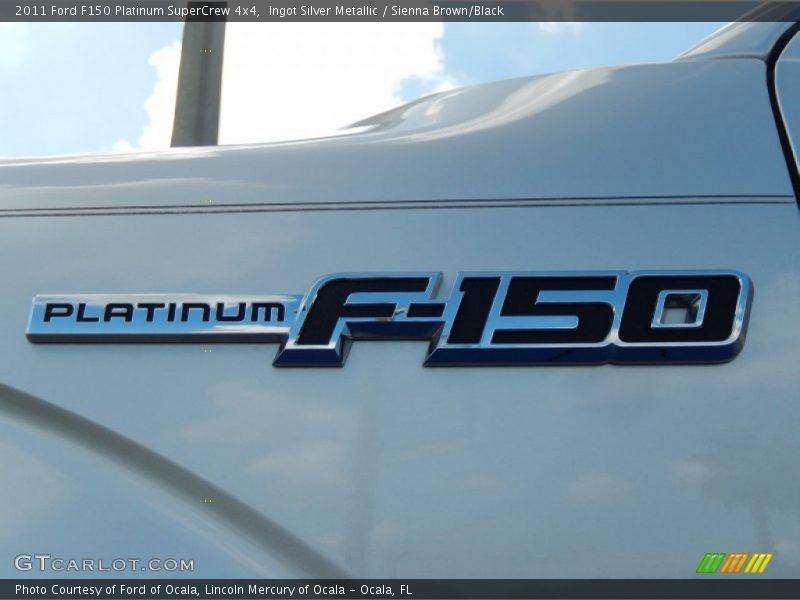 Ingot Silver Metallic / Sienna Brown/Black 2011 Ford F150 Platinum SuperCrew 4x4