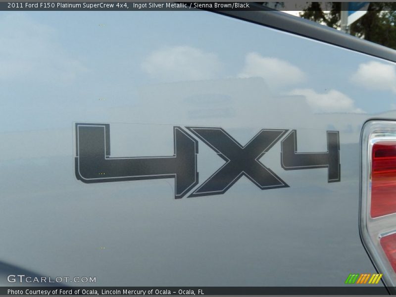 Ingot Silver Metallic / Sienna Brown/Black 2011 Ford F150 Platinum SuperCrew 4x4