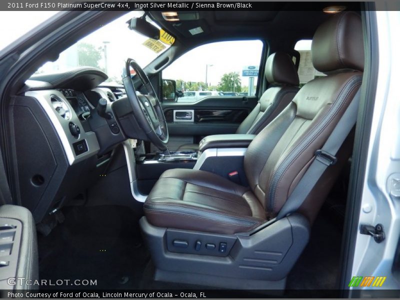 Ingot Silver Metallic / Sienna Brown/Black 2011 Ford F150 Platinum SuperCrew 4x4
