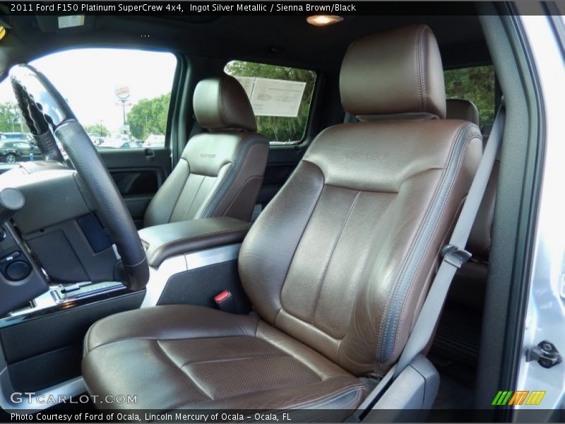 Ingot Silver Metallic / Sienna Brown/Black 2011 Ford F150 Platinum SuperCrew 4x4