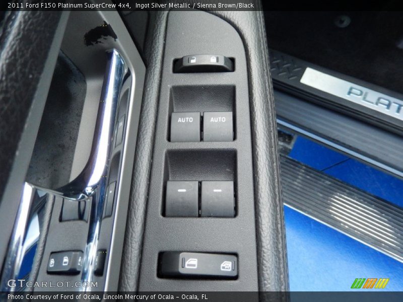 Ingot Silver Metallic / Sienna Brown/Black 2011 Ford F150 Platinum SuperCrew 4x4
