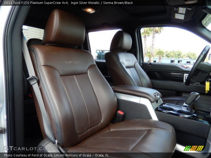 Ingot Silver Metallic / Sienna Brown/Black 2011 Ford F150 Platinum SuperCrew 4x4