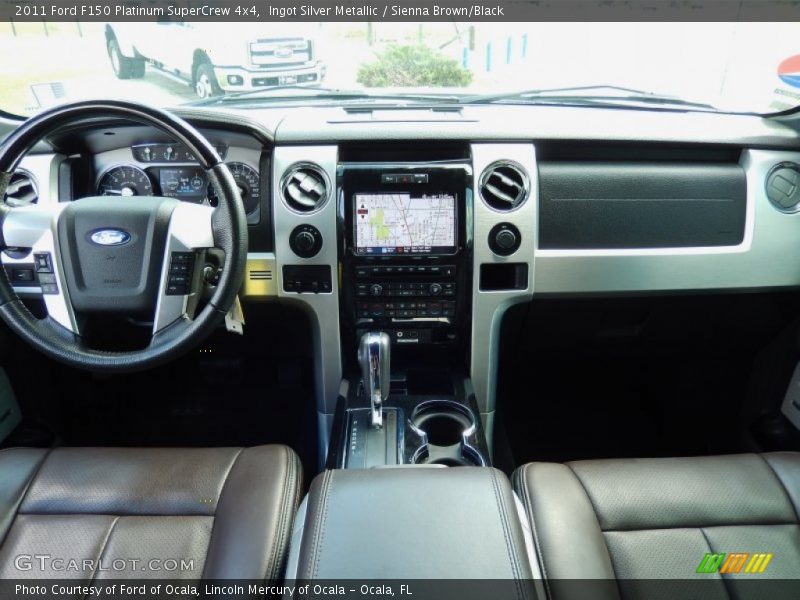 Ingot Silver Metallic / Sienna Brown/Black 2011 Ford F150 Platinum SuperCrew 4x4