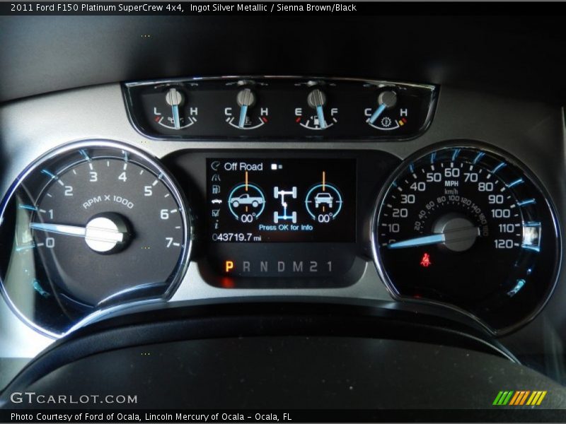 Ingot Silver Metallic / Sienna Brown/Black 2011 Ford F150 Platinum SuperCrew 4x4