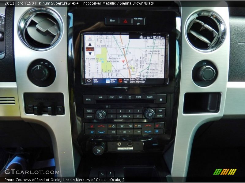 Ingot Silver Metallic / Sienna Brown/Black 2011 Ford F150 Platinum SuperCrew 4x4