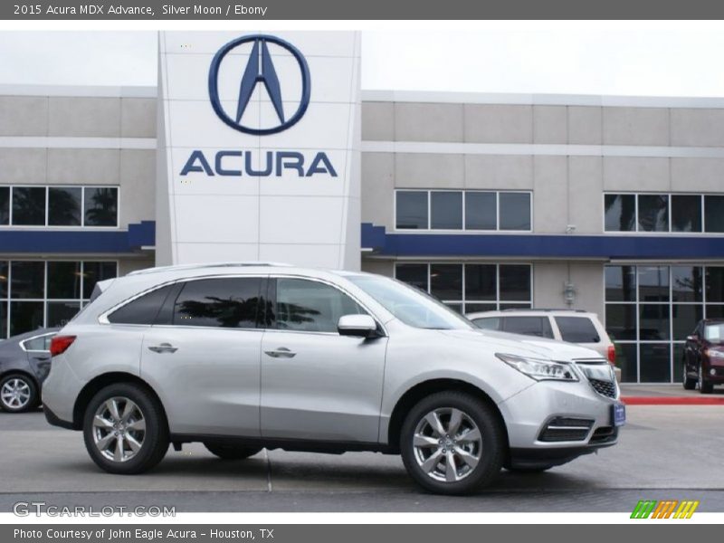 Silver Moon / Ebony 2015 Acura MDX Advance