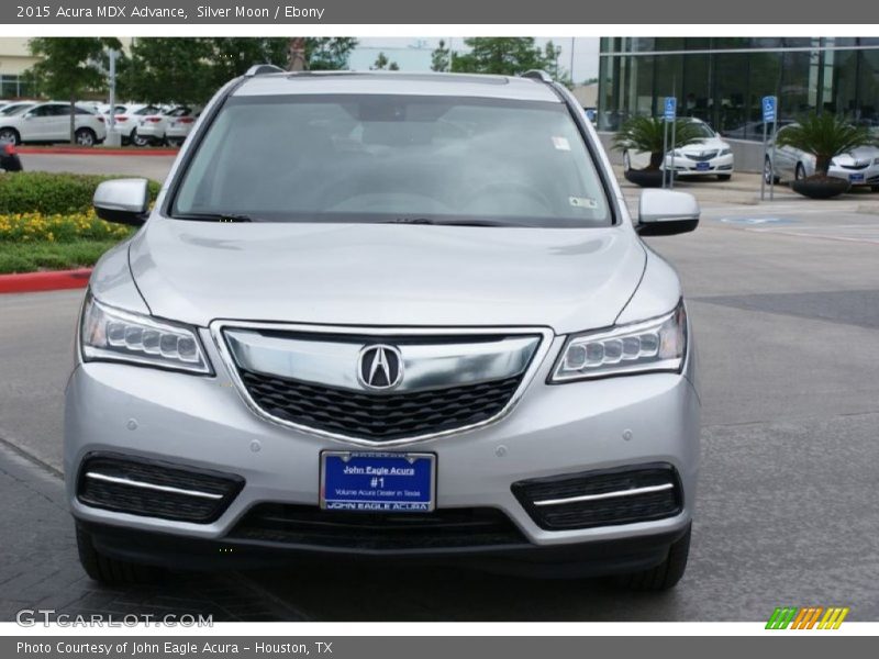 Silver Moon / Ebony 2015 Acura MDX Advance