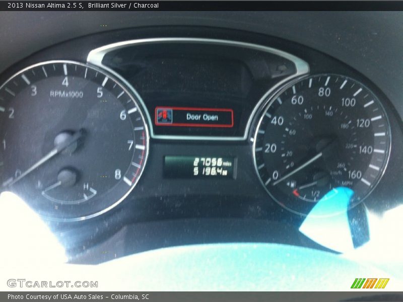 Brilliant Silver / Charcoal 2013 Nissan Altima 2.5 S