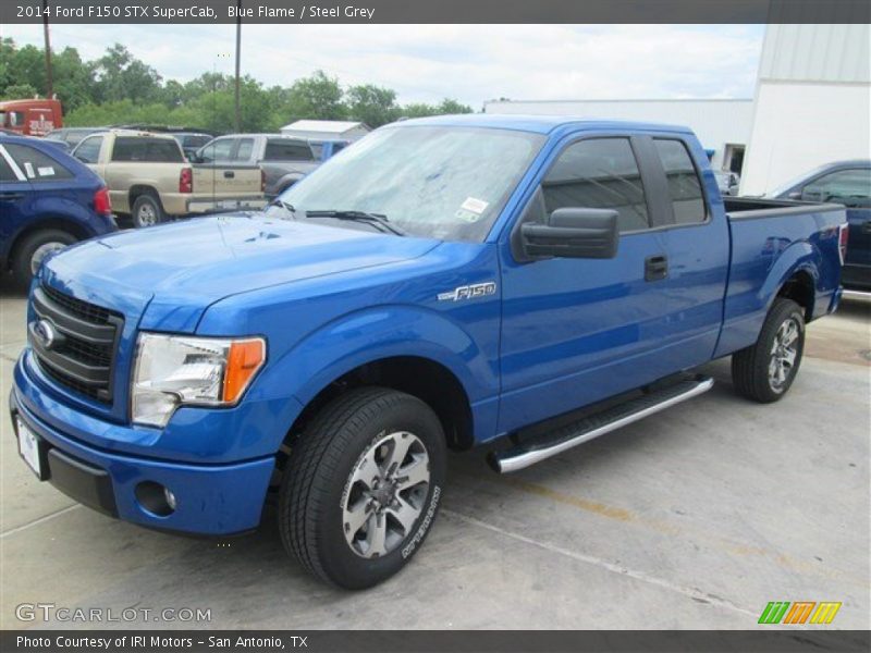 Blue Flame / Steel Grey 2014 Ford F150 STX SuperCab