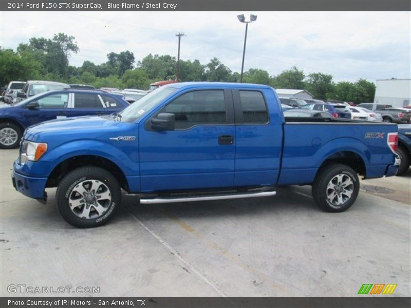 Blue Flame / Steel Grey 2014 Ford F150 STX SuperCab