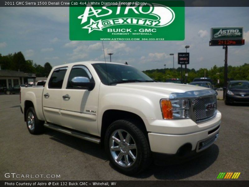 White Diamond Tricoat / Ebony 2011 GMC Sierra 1500 Denali Crew Cab 4x4